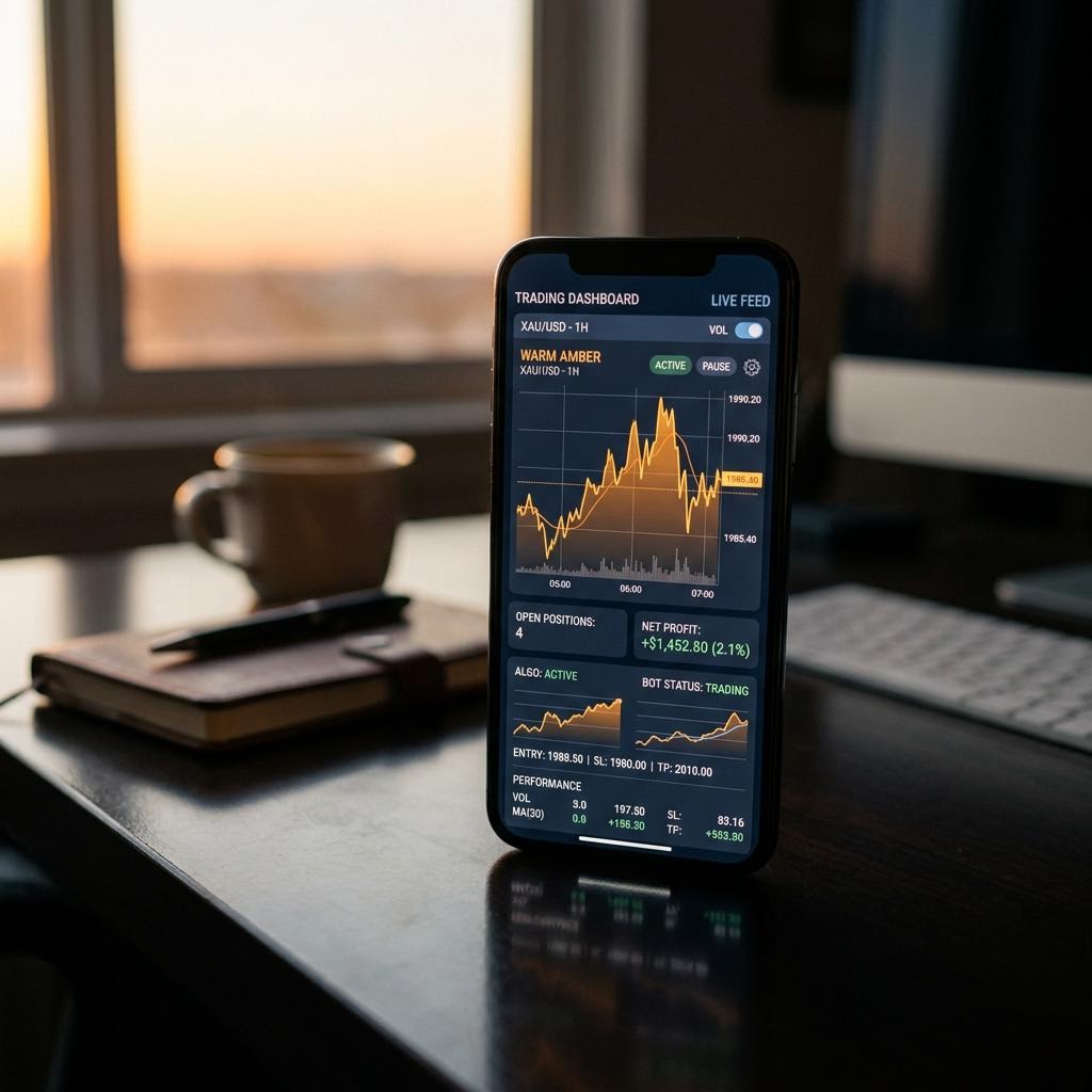 mintordom AI crypto trading platform dashboard displaying real-time analytics
